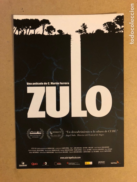 Kino: ZULO (C. MART&Iacute;N FERRERA). GU&Iacute;A PUBLICITARIA DE LA PEL&Iacute;CULA, IDEAL PARA ENMARCAR.
