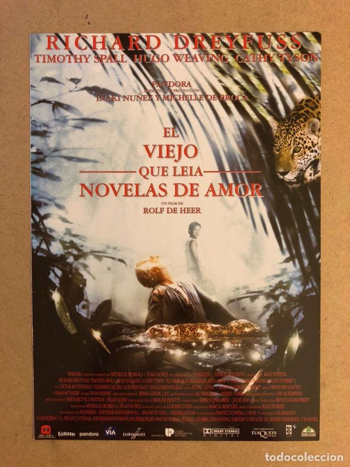 Cinema: EL VIEJO QUE LE&Iacute;A NOVELAS DE AMOR. GU&Iacute;A PUBLICITARIA DE LA PEL&Iacute;CULA (DOBLE).