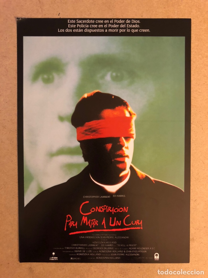 Cinema: CONSPIRACI&Oacute;N PARA MATAR A UN CURA. GU&Iacute;A PUBLICITARIA DE LA PEL&Iacute;CULA. 21 x 29 Cms.