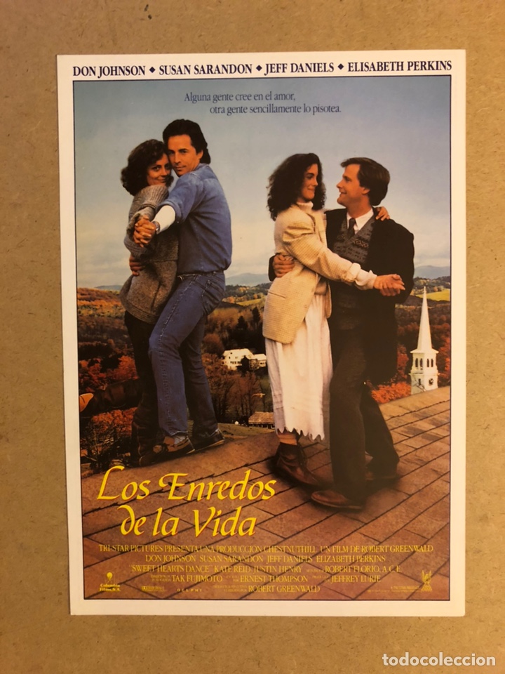 Cinema: LOS ENREDOS DE LA VIDA (DON JOHNSON, SUSAN SARANDON,..). GU&Iacute;A PUBLICITARIA DE LA PEL&Iacute;CULA.