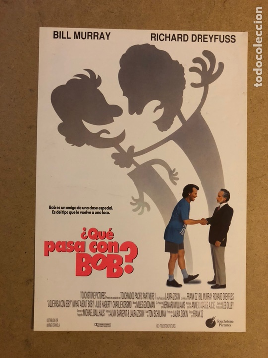 Cinema: &iquest;QU&Eacute; PASA CON BOB? (FRANK OZ,BILL BURRAY,...). GU&Iacute;A PUBLICITARIA DE LA PEL&Iacute;CULA.