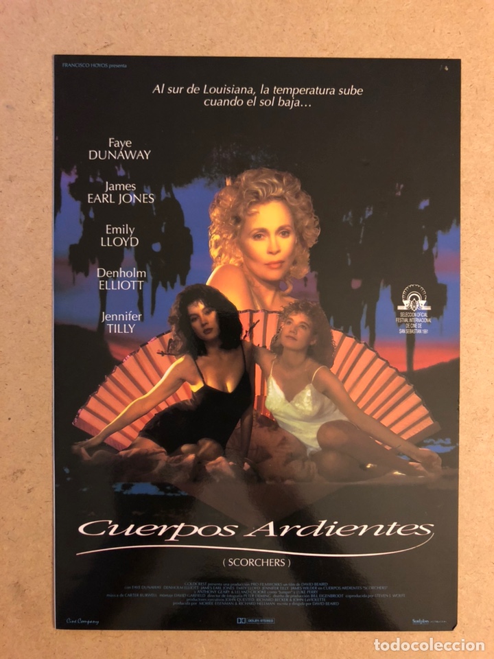Cinema: CUERPOS ARDIENTES (SCORCHERS) (DAVID BEAIRD). GU&Iacute;A PUBLICITARIA DE LA PEL&Iacute;CULA.