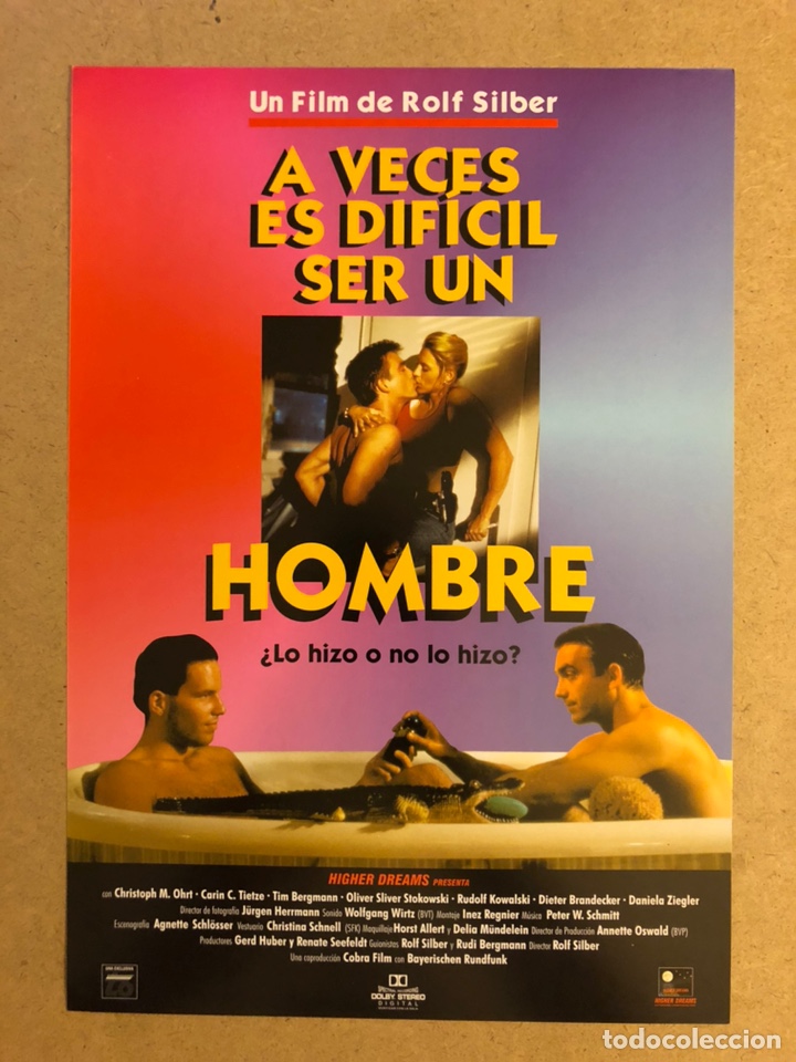 Cinema: A VECES ES DIF&Iacute;CIL SER UN HOMBRE (ROLF SILBER). GU&Iacute;A PUBLICITARIA DE LA PEL&Iacute;CULA.