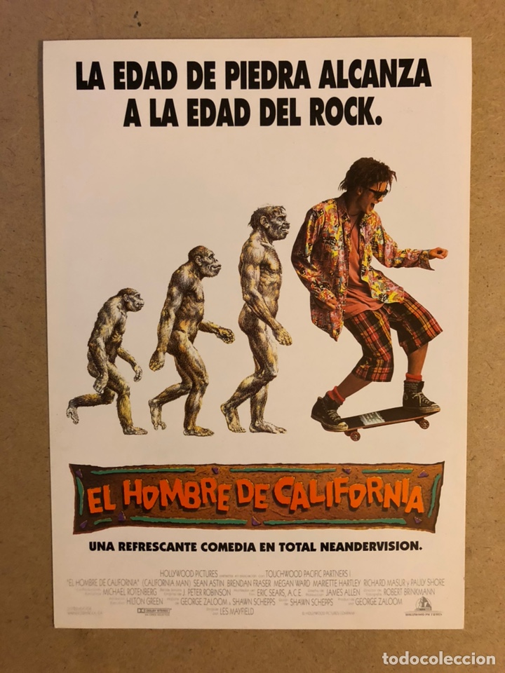 Cinema: EL HOMBRE DE CALIFORNIA. GU&Iacute;A PUBLICITARIA DE LA PEL&Iacute;CULA, IDEAL PARA ENMARCAR.