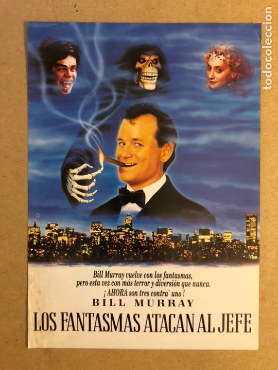 Cinema: LOS FANTASMAS ATACAN AL JEFE (BILL MURRAY). GU&Iacute;A PUBLICITARIA DE LA PEL&Iacute;CULA.