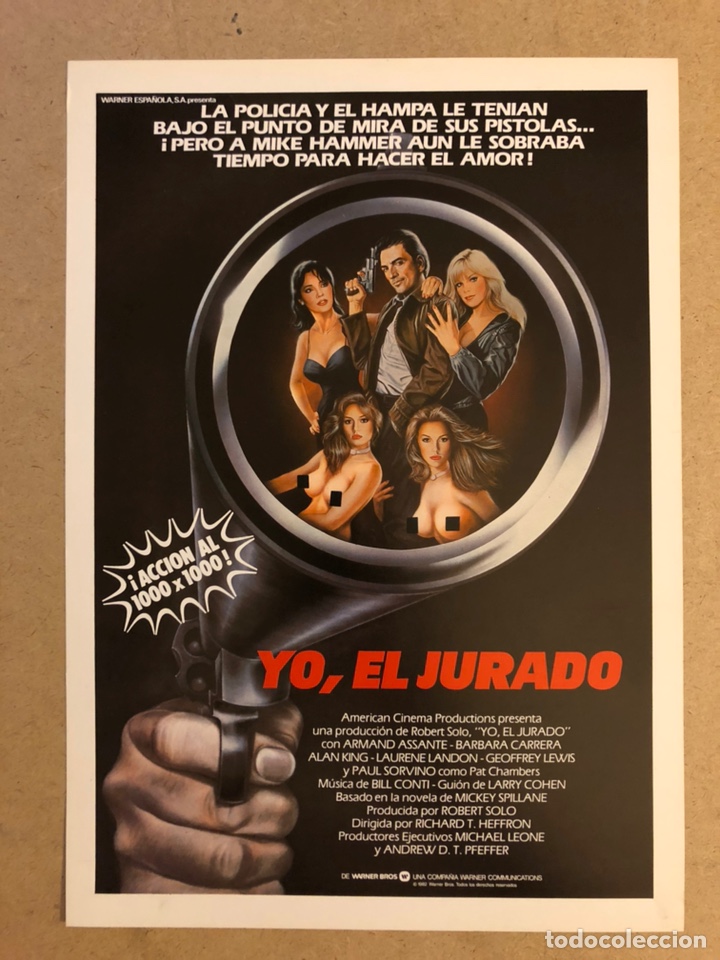 Cinema: YO, EL JURADO. GU&Iacute;A PUBLICITARIA DE LA PEL&Iacute;CULA, IDEAL PARA ENMARCAR.