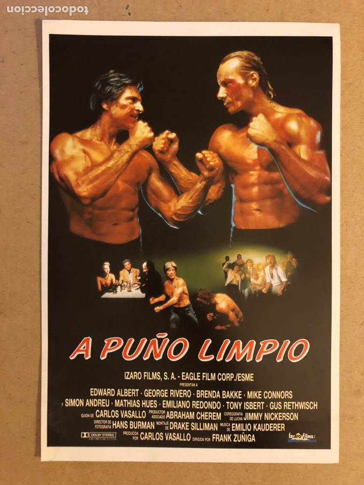 Cinema: A PU&Ntilde;O LIMPIO (FRANK Z&Uacute;&Ntilde;IGA). GU&Iacute;A PUBLICITARIA DE LA PEL&Iacute;CULA, IDEAL PARA ENMARCAR.