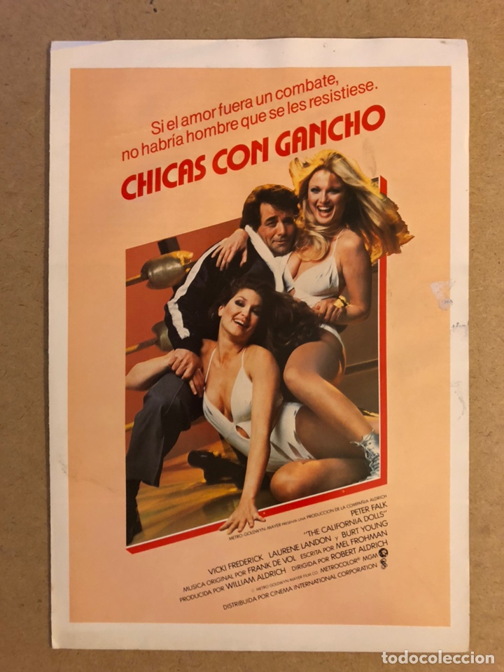 Cinema: CHICAS CON GANCHO (PETER FALK). GU&Iacute;A PUBLICITARIA DE LA PEL&Iacute;CULA.