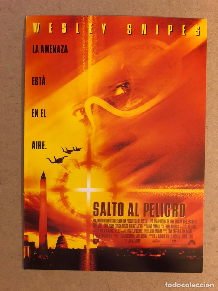 Cinema: SALTO AL PELIGRO (WESLEY SNIPES). GU&Iacute;A PUBLICITARIA DE LA PEL&Iacute;CULA.