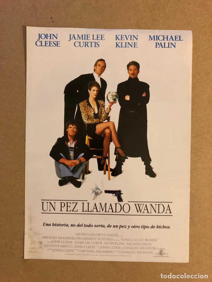 Cinema: UN PEZ LLAMADO WANDA. GU&Iacute;A PUBLICITARIA DE LA PEL&Iacute;CULA, IDEAL PARA ENMARCAR.