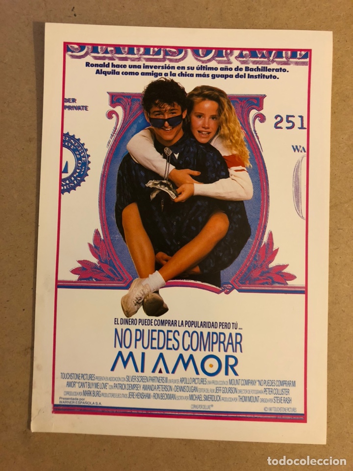 Cinema: NO PUEDES COMPRAR MI AMOR. GU&Iacute;A PUBLICITARIA DE LA PEL&Iacute;CULA, IDEAL PARA ENMARCAR.