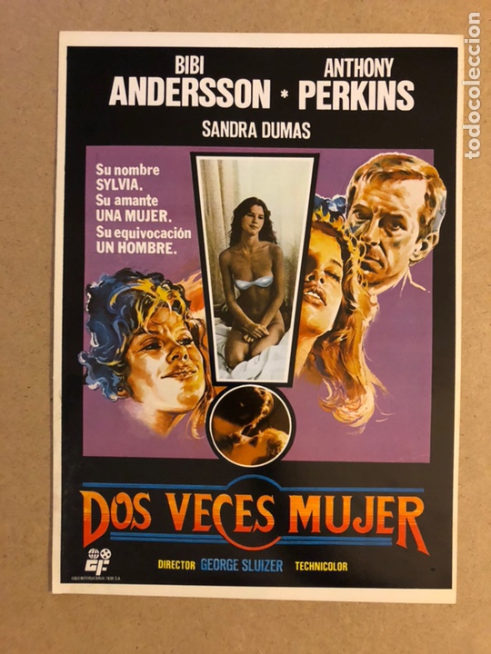 Cinema: DOS VECES MUJER (BIBI ANDERSSON, ANTHONY PERKINS). GU&Iacute;A PUBLICITARIA DE LA PEL&Iacute;CULA.