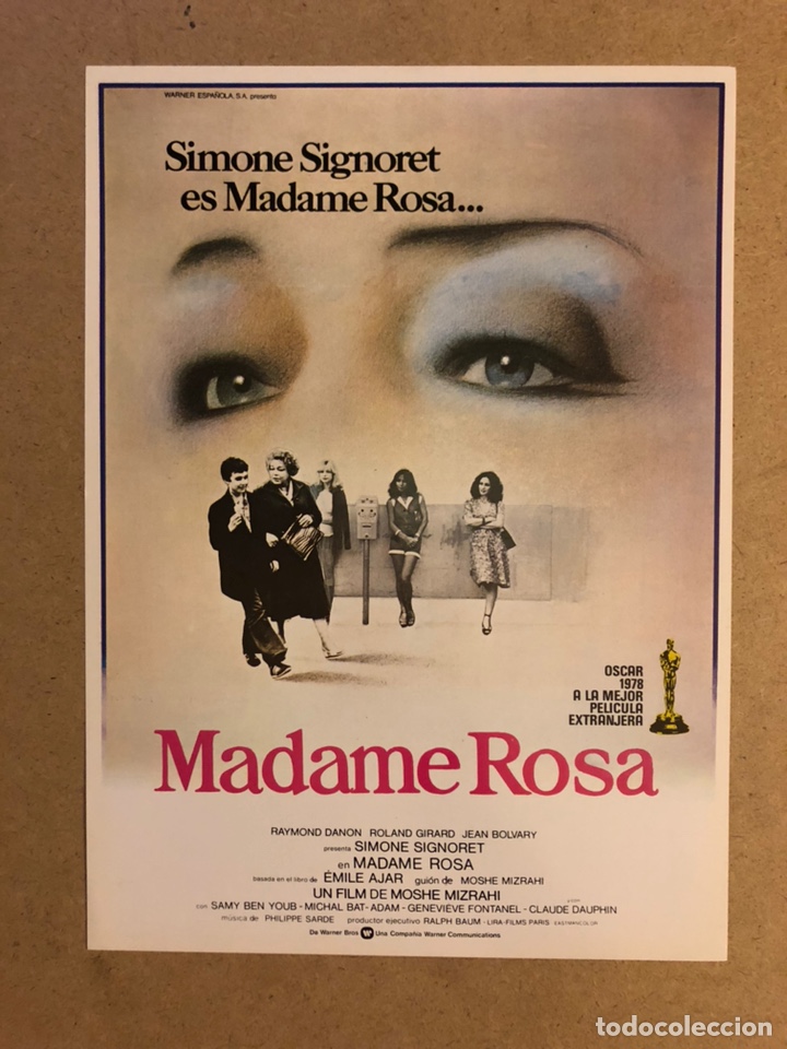 Cinema: MADAME ROSA (SIMONE SIGNORET). GU&Iacute;A PUBLICITARIA DE LA PEL&Iacute;CULA, IDEAL PARA ENMARCAR.