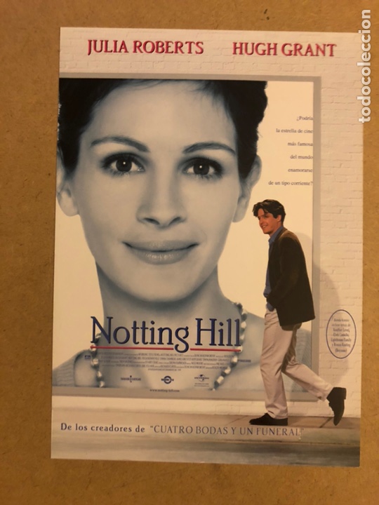 Cinema: NOTTING HILL (JULIA ROBERTS, HUGH GRANT). GU&Iacute;A PUBLICITARIA DE LA PEL&Iacute;CULA.