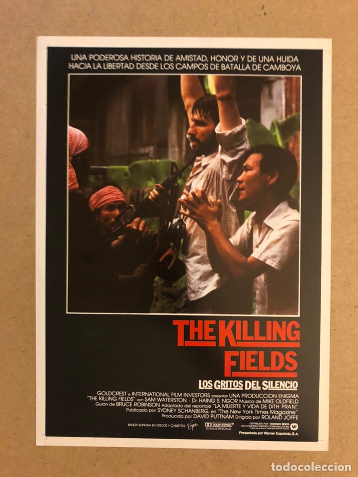 Cinema: THE KILLING FIELDS (LOS GRITOS DEL SILENCIO). GU&Iacute;A PUBLICITARIA DE LA PEL&Iacute;CULA.