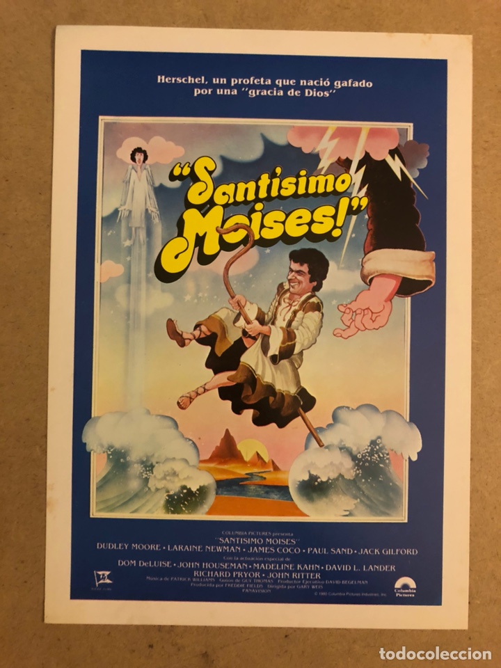 Cinema: SANT&Iacute;SIMO MOISES! (DUDLEY MOORE, RICHARD PRYOR,..). GU&Iacute;A PUBLICITARIA DE LA PEL&Iacute;CULA.