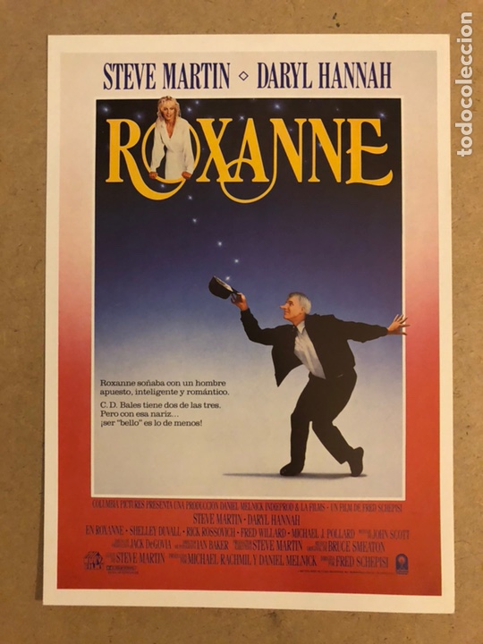 Cinema: ROXANNE (STEVE MARTIN, DARYL HANNAH). GU&Iacute;A PUBLICITARIA DE LA PEL&Iacute;CULA.