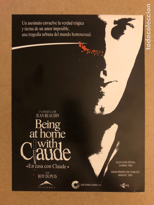 Cinema: BEING AT HOME WITH CLAUDE (EN CASA CON CLAUDE). GU&Iacute;A PUBLICITARIA DE LA PEL&Iacute;CULA, IDEAL ENMARCAR