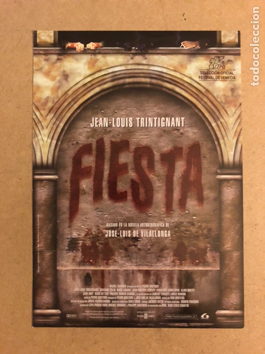 Kino: FIESTA (PIERRE BOUTRON). GU&Iacute;A PUBLICITARIA DE LA PEL&Iacute;CULA, IDEAL PARA ENMARCAR.