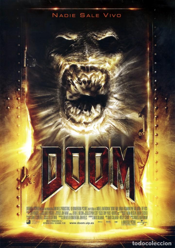 Cine: DOOM (GU&Iacute;A ORIGINAL DOBLE CON FOTOS DE SU ESTRENO EN ESPA&Ntilde;A) TERROR