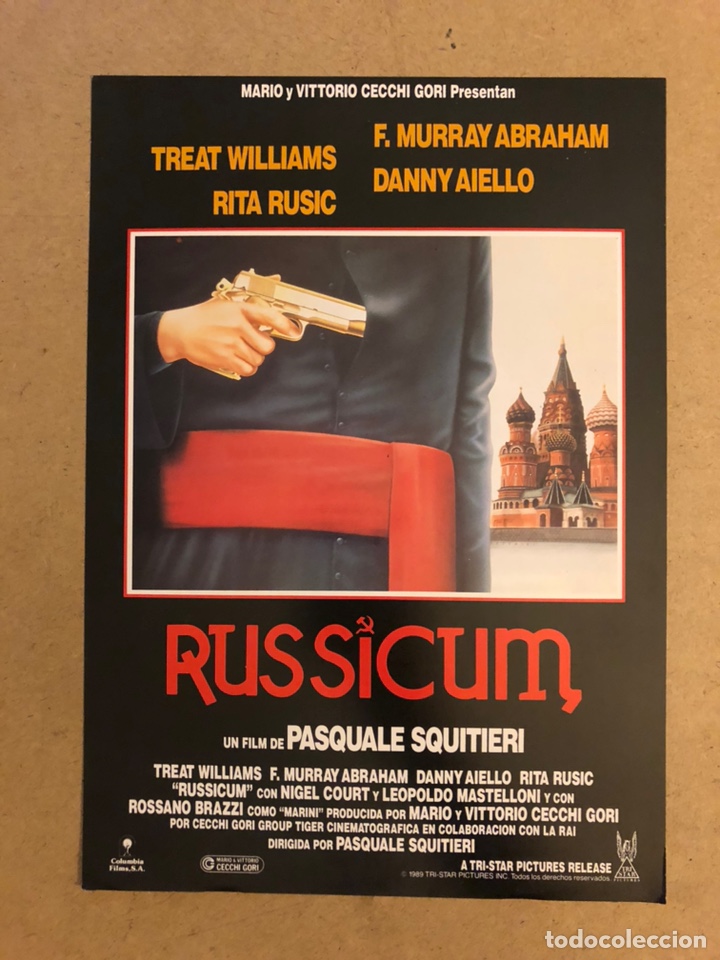 Cinema: RUSSICUM (PASQUALE SQUITIERI). GU&Iacute;A PUBLICITARIA DE LA PEL&Iacute;CULA, IDEAL PARA ENMARCAR.
