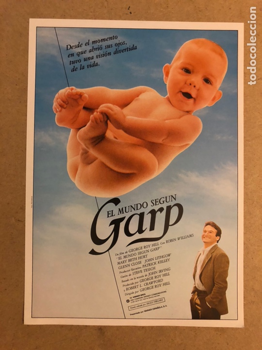 Kino: EL MUNDO SEG&Uacute;N GARP (ROBIN WILLIAMS, GLENN CLOSE). GU&Iacute;A PUBLICITARIA DE LA PEL&Iacute;CULA.
