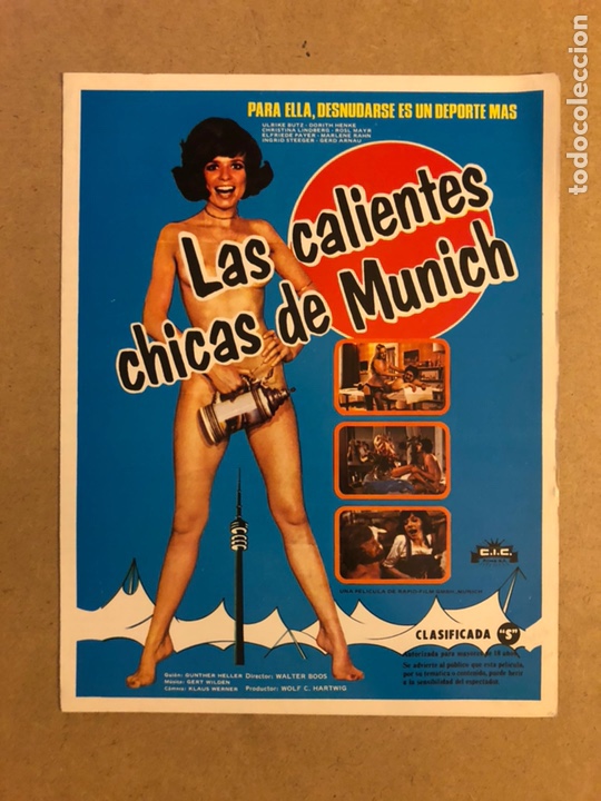 Cinema: LAS CALIENTES CHICAS DE M&Uacute;NICH (CLASIFICADA S). GU&Iacute;A PUBLICITARIA DE LA PEL&Iacute;CULA.