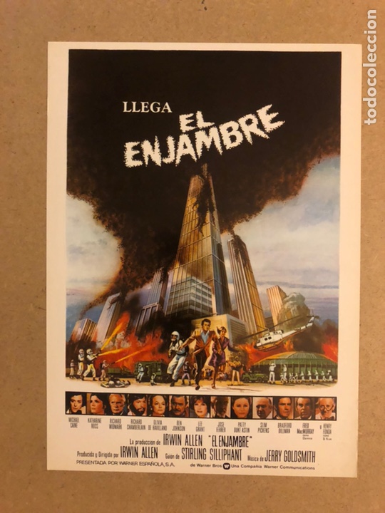 Cinema: EL ENJAMBRE (MICHAEL CAINE, HENRY FONDA). GU&Iacute;A PUBLICITARIA DE LA PEL&Iacute;CULA.