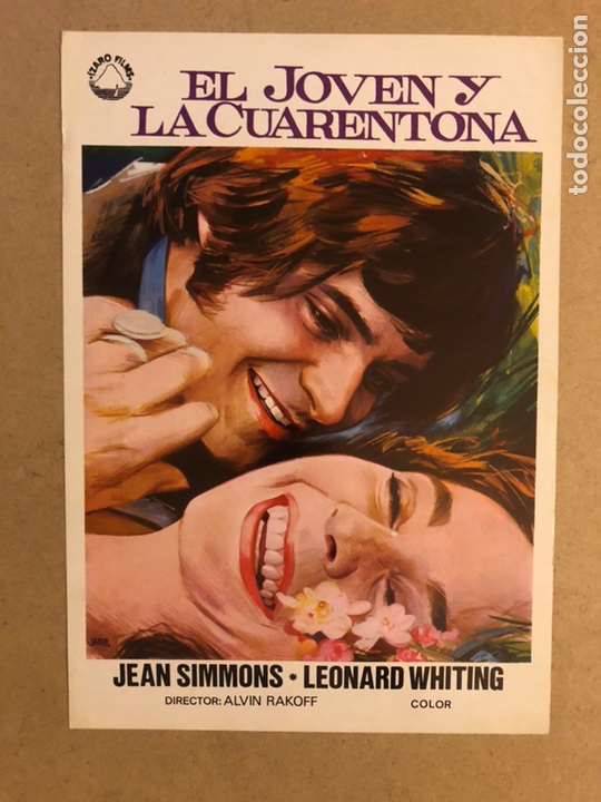 Cinema: EL JOVEN Y LA CUARENTONA (ALVIN RAKOFF). GU&Iacute;A PUBLICITARIA DE LA PEL&Iacute;CULA.