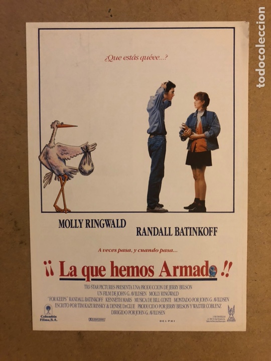 Cinema: &iexcl;&iexcl;LA QUE HEMOS ARMADO!! (MOLLY RINGWALD). GU&Iacute;A PUBLICITARIA DE LA PEL&Iacute;CULA.