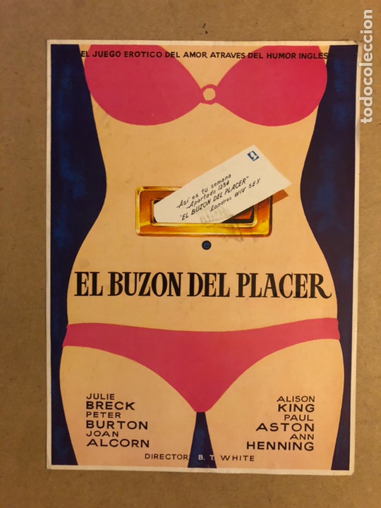 Kino: EL BUZ&Oacute;N DEL PLACER (B.T. WHITE). GU&Iacute;A PUBLICITARIA DE LA PEL&Iacute;CULA, IDEAL PARA ENMARCAR.