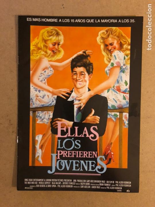 Cin&eacute;ma: ELLAS LOS PREFIEREN J&Oacute;VENES. GU&Iacute;A PUBLICITARIA DE LA PEL&Iacute;CULA. 8 P&Aacute;GINAS.
