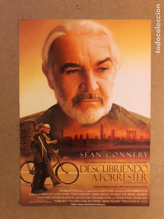 Cinema: DESCUBRIENDO A FORRESTER (GUS VAN SANT, SEAN CONNERY). GU&Iacute;A PUBLICITARIA DE LA PEL&Iacute;CULA.
