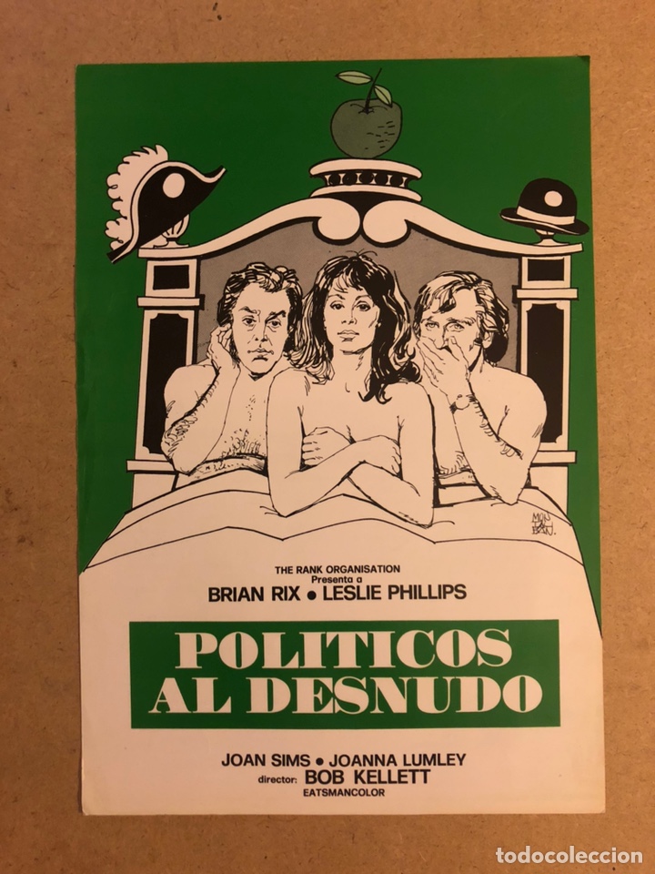 Cinema: POL&Iacute;TICOS AL DESNUDO (BOB KELLETT). GU&Iacute;A PUBLICITARIA DE LA PEL&Iacute;CULA, IDEAL PARA ENMARCAR.