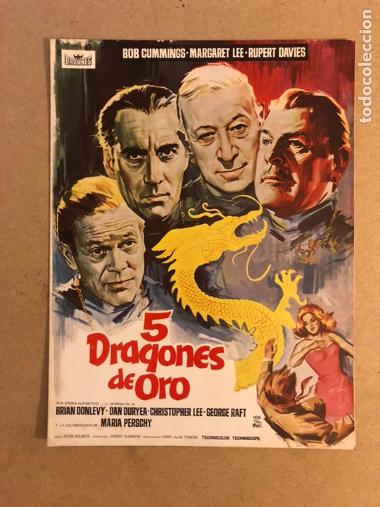 Kino: 5 DRAGONES DE ORO (JEREMY SUMMERS). GU&Iacute;A PUBLICITARIA DE LA PEL&Iacute;CULA.