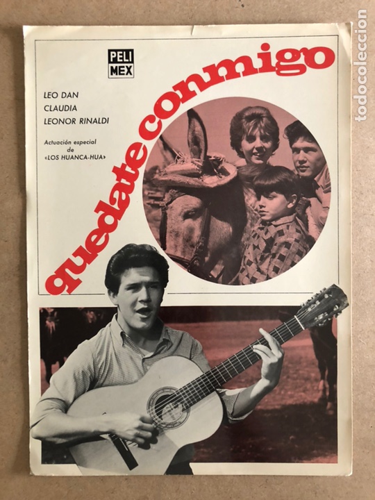 Cin&eacute;ma: QU&Eacute;DATE CONMIGO (LEO DAN, CLAUDIA). GU&Iacute;A PROMOCIONAL DEL ESTRENO, IDEAL PARA ENMARCAR.