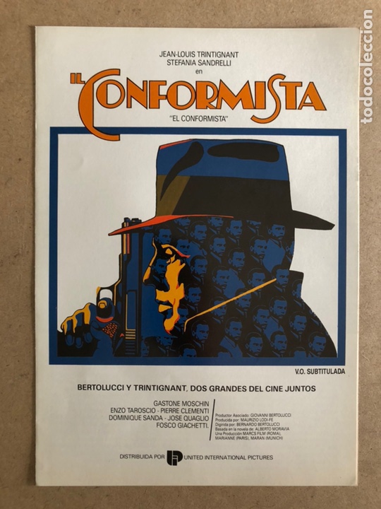 Cinema: EL CONFORMISTA (BERTOLUCCI Y TRINTIGNANT). GU&Iacute;A PROMOCIONAL DEL ESTRENO.
