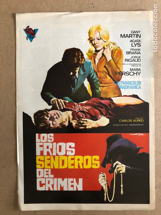 Cin&eacute;ma: LOS FR&Iacute;OS SENDEROS DEL CRIMEN (CARLOS AURED). GU&Iacute;A PROMOCIONAL DEL ESTRENO, IDEAL PARA ENMARCAR.