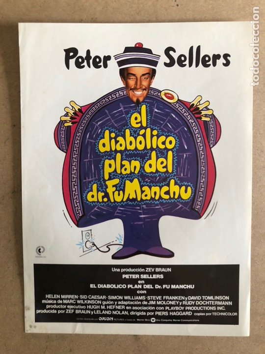 Cinema: EL DIAB&Oacute;LICO PLAN DEL DR. FUMANCHU (PETER SELLERS). GU&Iacute;A PROMOCIONAL DEL ESTRENO. IDEAL ENMARCAR