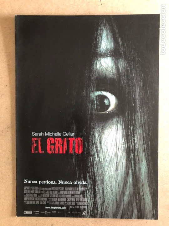 Kino: EL GRITO (TAKASHI SHIMIZU). GU&Iacute;A PROMOCIONAL DEL ESTRENO, IDEAL PARA ENMARCAR.