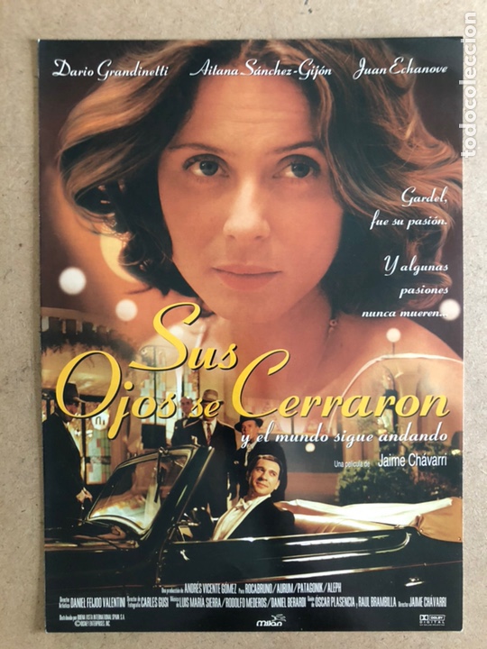 Cine: SUS OJOS SE CERRARON Y EL MUNDO SIGUE ANDANDO (AITANA S&Aacute;NCHEZ GIJ&Oacute;N). GU&Iacute;A PUBLICITARIA DE PEL&Iacute;CULA