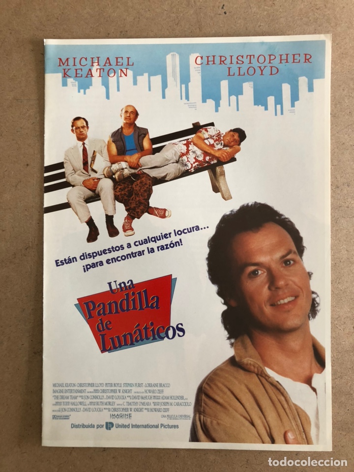 Cine: UNA PANDILLA DE LUN&Aacute;TICOS (MICHAEL KEATON). GU&Iacute;A PUBLICITARIA DE LA PEL&Iacute;CULA.