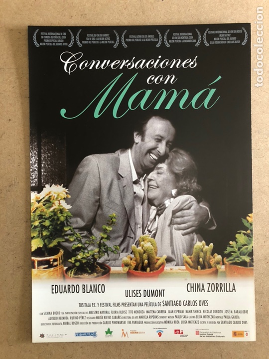 Cine: CONVERSACIONES CON MAM&Aacute; (EDUARDO BLANCO, CHINA ZORRILLA). GU&Iacute;A PUBLICITARIA DE LA PEL&Iacute;CULA.