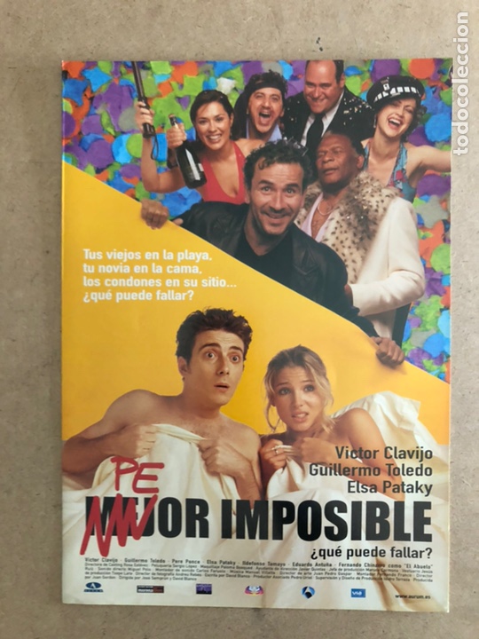 Cinema: PEOR IMPOSIBLE (ELSA PATAKI). GU&Iacute;A PUBLICITARIA DE LA PEL&Iacute;CULA.