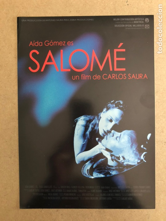 Kino: SALOM&Eacute; (CARLOS SAURA). GU&Iacute;A PUBLICITARIA DE LA PEL&Iacute;CULA, IDEAL PARA ENMARCAR.