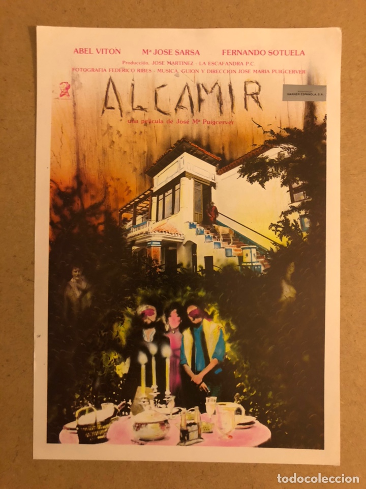 Kino: ALCAMIR (JOS&Eacute; M&ordf; PUIGCERVER). GU&Iacute;A PUBLICITARIA DE LA PEL&Iacute;CULA, IDEAL PARA ENMARCAR.