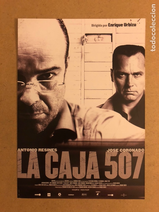 Cin&eacute;ma: LA CAJA 507 (ENRIQUE URBIZU). GU&Iacute;A PUBLICITARIA DE LA PEL&Iacute;CULA, IDEAL PARA ENMARCAR.