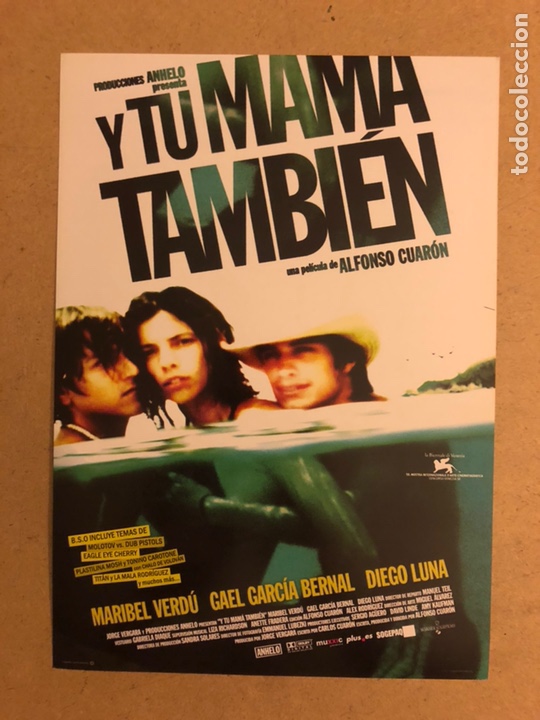 Kino: Y TU MAM&Aacute; TAMBI&Eacute;N (ALFONSO CUAR&Oacute;N, MARIBEL VERD&Uacute;). GU&Iacute;A PUBLICITARIA DE LA PEL&Iacute;CULA