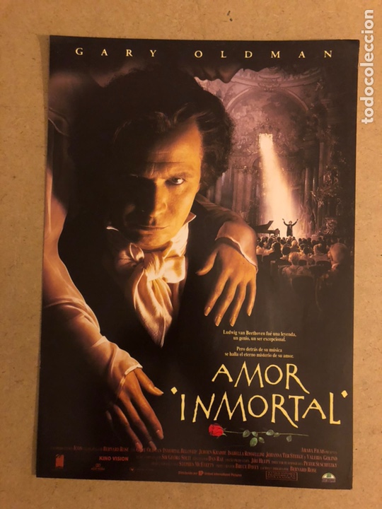 Cinema: AMOR INMORTAL (GARY OLDMAN). GU&Iacute;A PUBLICITARIA DE LA PEL&Iacute;CULA, IDEAL PARA ENMARCAR.