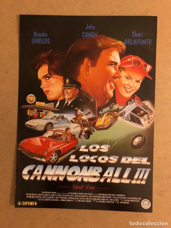 Cine: LOS LOCOS DEL CANNONBALL III (BROOKE SHIELDS, JOHN CANDY). GU&Iacute;A PUBLICITARIA DE LA PEL&Iacute;CULA.